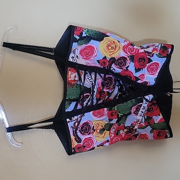Hell Bunny floral corset - Picture 2 of 2